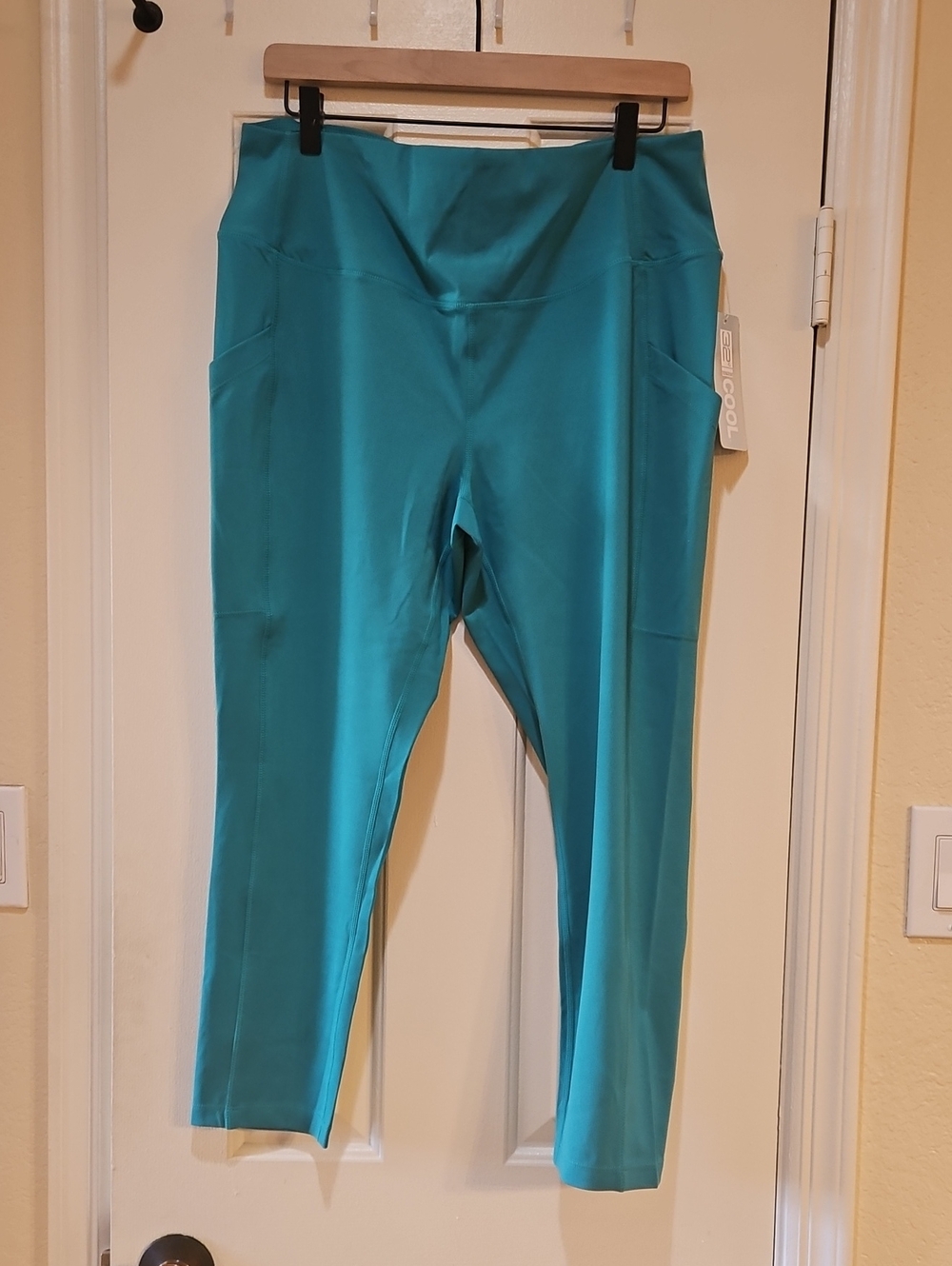 32 Degrees Teal High-Waist Pocket Leggings